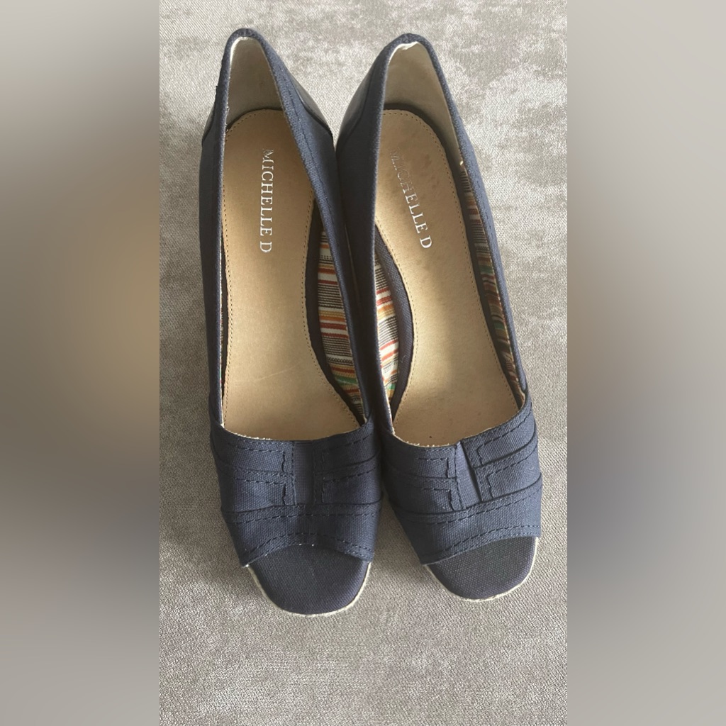 Navy Open Toe